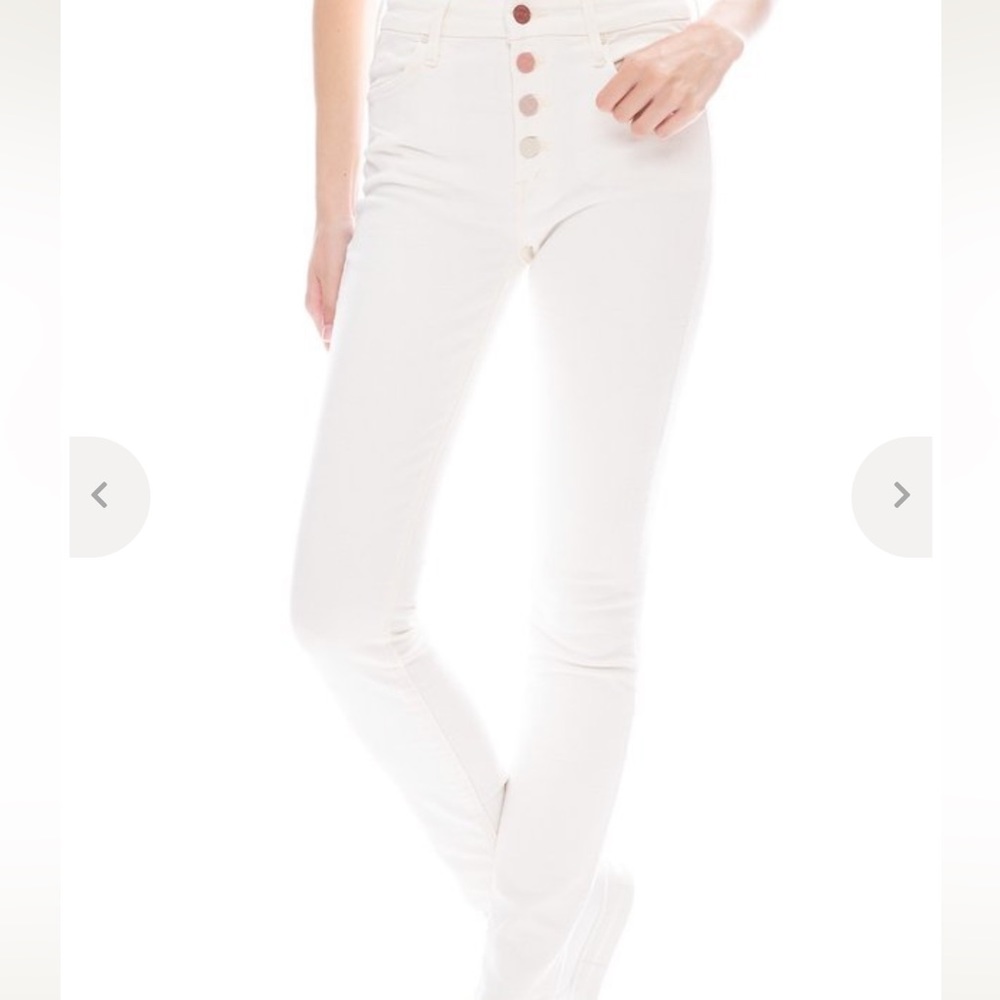 Never Worn Mother Pixie Rainbow Button Fly Skinny… - image 1